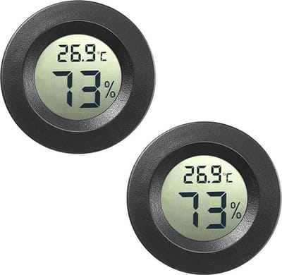 Mini Digitale Hygrometer Thermometer 2-Pack voor Binnen - Temperatuur en Vochtigheid Meter