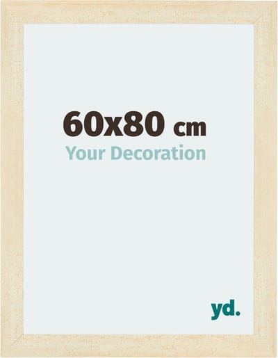 Your Decoration - Fotolijst 60x80 cm - MDF - Zand Geveegd - Mura