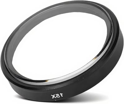 Macro Filter 15x Vergroting voor Actiecamera's, HD Coating, Aluminium Frame en Waterdicht Ontwerp voor Natuurfotografie en Close-up Opnames