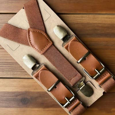 Livé® Bruin Heren Harnas – Vintage Verstelbaar
