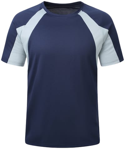 YOUTHUP Heren Casual Sport Korte Mouw T-Shirt Tweekleurig - S