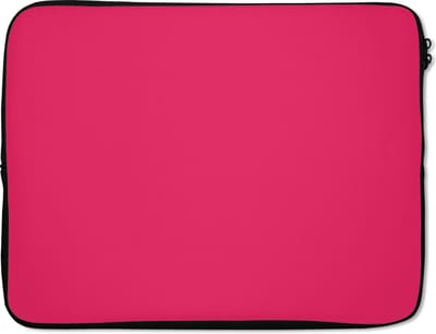 Laptophoes 17 inch - Karmijn - Kleuren - Palet - Roze - Laptop sleeve - Binnenmaat 41x28 cm - Zwarte achterkant - Back to school spullen - Schoolspullen jongens en meisjes middelbare school - Macbook air hoes - Chromebook sleeve