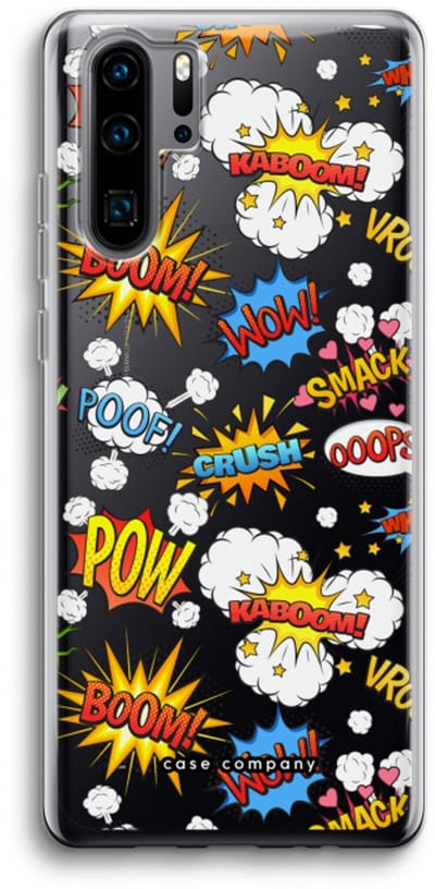 Case Company® - Hoesje geschikt voor Huawei P30 Pro hoesje - Pow Smack - Soft Cover Telefoonhoesje - Bescherming aan alle Kanten en Schermrand