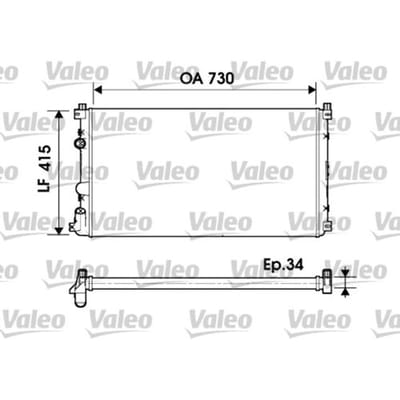 Radiator, motorkoeling VALEO 732918