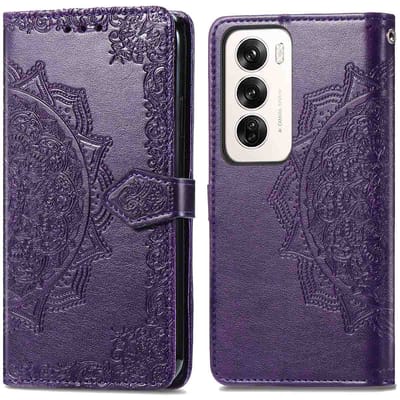 imoshion Hoesje - Geschikt voor Oppo Reno 12 - Mandala Bookcase - Paars
