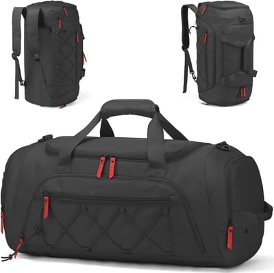 Grote backpack duffeltas voor reizen, 75L sporttas voor heren en dames, weekendtas voor overnachtingen en sporten