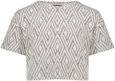 Geisha - Top jacquard black/white - Zwart - Maat 152