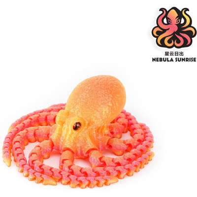 Impression 3D Figures de Poulpe Jouets Multi-articulés Mobiles Yeux de Simulation Jouet Fidget Modèle Animal Bureau Festival Fête Cadeau pour Enfants