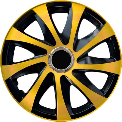 NRM DRIFT Extra - wieldoppen 15" - Set van 4 stuks - goud/zwart