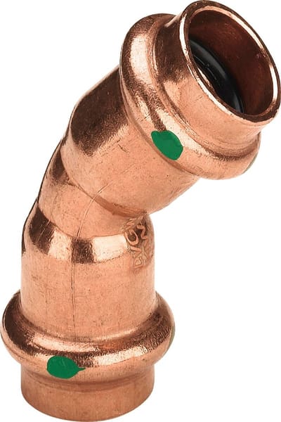 Viega Profipress-bocht 45 graden, d 18mm koper model 2426, 292416