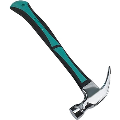 Marteau à griffes multifonctionnel intégré en acier au carbone marteau de charpente avec manche en caoutchouc pour enfoncer black