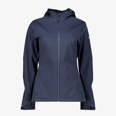 Mountain Peak dames softshell jas blauw - Maat S
