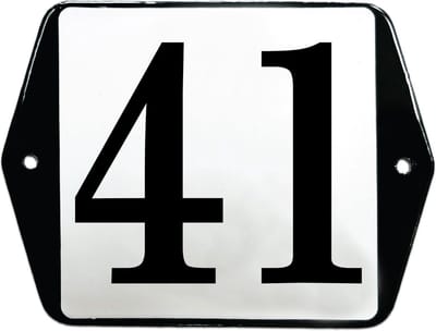 Emaille huisummer model oor - 41