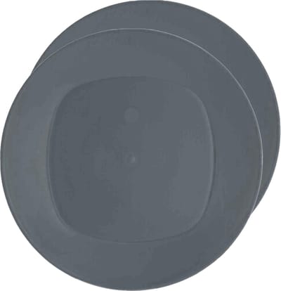 Excellent Houseware Ontbijt/dinerbordjes - 8x stuks - grijs - 20 cm