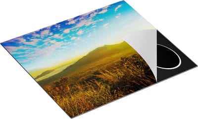 Chefcare Inductie Beschermer Bergen met Mist in Thailand - 60x50 cm - Afdekplaat Inductie - Kookplaat Beschermer - Inductie Mat