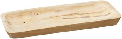 Cepewa Kaarsenbord-plateau - hout - rechthoekig - 40 x 3 x 17 cm - Kaarsenonderzetter