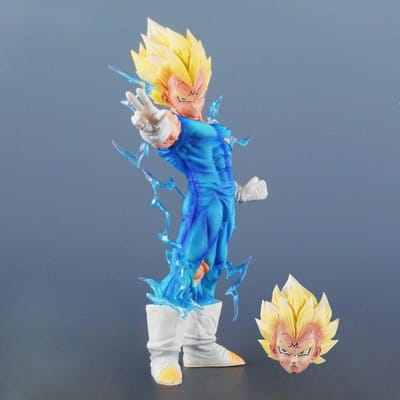 26,5 cm/10,43 inch Anime Dragon Ball Figuur Majin Vegeta Actiefiguren PVC Beeldje Desktop Ornament Verzameling Model Speelgoed Duurzame Cadeaus blue