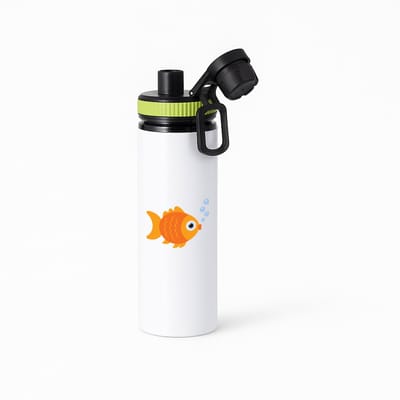 Hacebo® - Goudvissen waterfles met draaidop groen - Goudvis - Dieren liefhebbers - Vissen - aquarium - huisdieren - water fles - 850ML