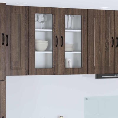 vidaXL - Vaatwasserpaneel - Kalmar - Bruin - Eiken - 40 - x - 31 - x - 80 - cm