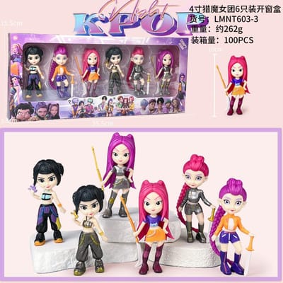 NOUVELLE Poupée Chasseur de Démons Anime KPop Jouet en Vinyle Personnage Rumi Mira Zoi Masque en Vinyle Boîte Aveugle Ornement Jouet Cadeau de Noël