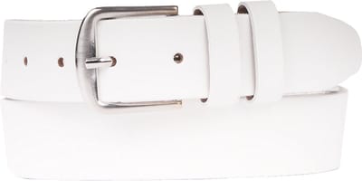 Petrol Industries Riem Heren - Broekriem - Verstelbaar - Leer - Wit - 115 cm