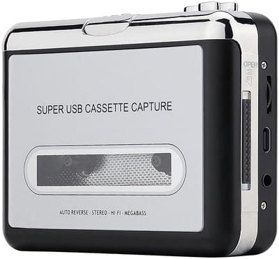 longziming - Walkman - Cassettespeler - Cassette Converter - USB-aansluiting, zet cassettes om naar MP3 - Geen technische kennis nodig, plug-and-play - Werkt op Windows en Mac, geen driver nodig - Retro design, ook draagbaar als speler