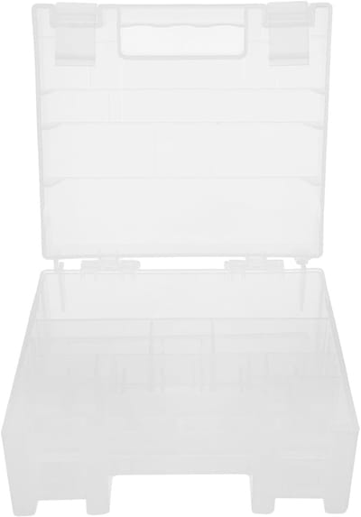 Batterij Opbergdoos - Batterijhouder Organizer - Batterijen Sorteren - Sturdy Plastic - 13.7 x 12 x 6.5 cm - Wit