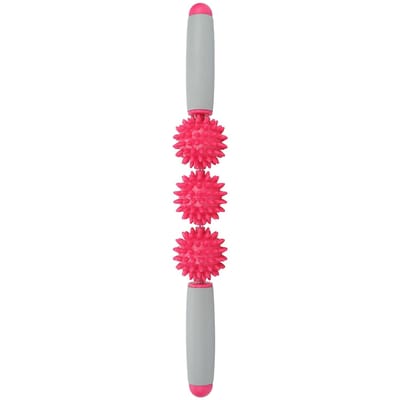3 Ballen Spier Massage Roller Yoga Stok Lichaamsmassage Ontspanning Spier Roller StokZwart rozerode kleur