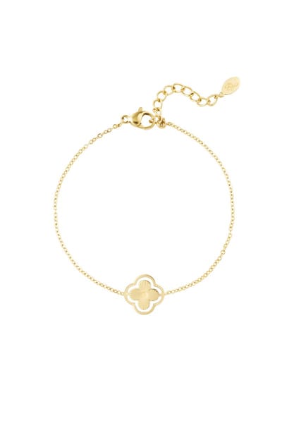 Yehwang - Armband dubbele klaver - goud