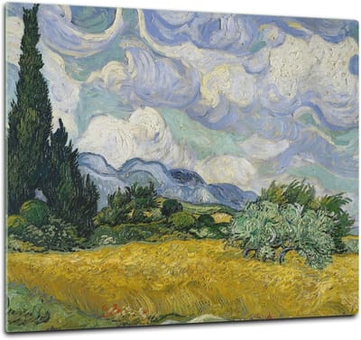 Glazen Kookplaatafdekking - Keukenbord Werkbladbeschermer - Koken en snijden - Breukvast gehard glas - 60 x 52 cm