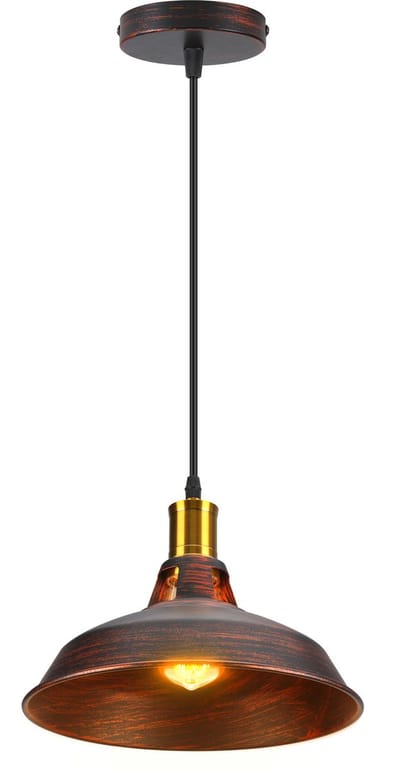 Hanglamp Binnen Industrieel Kroonluchter E27 Plafondlamp voor Slaapkamer Woonkamer Keuken Koper