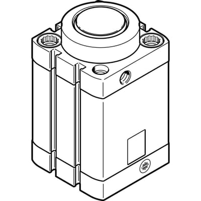 Festo Stoppercilinder 50mm Boring 20mm Slag Dubbelwerkend - 576147 - P2F2F