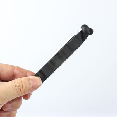 Barrette à cheveux en forme de banane, pince à cheveux noire ondulée, support de queue de cheval en plastique ABS, outils de coiffure pour femme noir