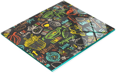 Decoratieve glazen snij- en serveerplank voor Thaise gerechten, 60x52 cm