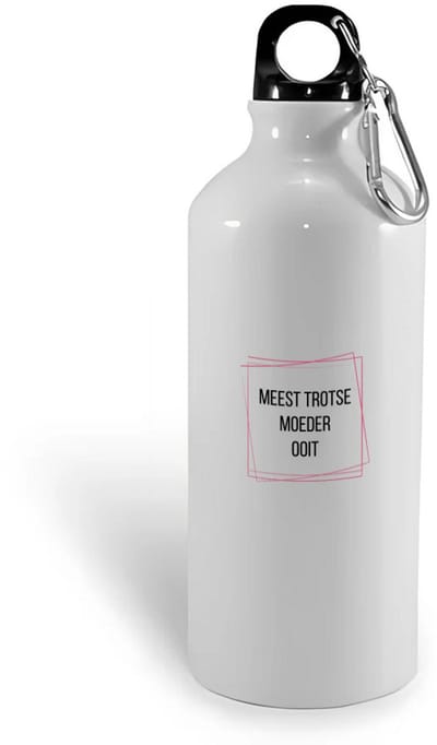 Hacebo® - meest trotse moeder ooit waterfles - Mama - trotse moeder - Moeder cadeautjes - moederdag - verjaardagscadeau - verjaardag - cadeau - geschenk - kado - gift - moeder artikelen - water fles - 400ML