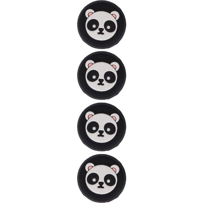 Lot de 4 capuchons de rechange polyvalents en silicone pour manette PS5 Noir noir