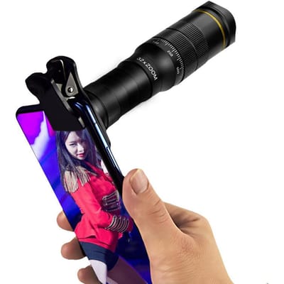 Nieuwe 32 keer mobiele telefoon telelens High HD zoom camera telescoop mobiele telefoon externe metalen lens