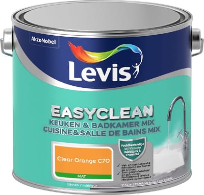 Levis - Easyclean Keuken & Badkamer Mix - Clear Orange C70 - Mengverf - 2,5 L