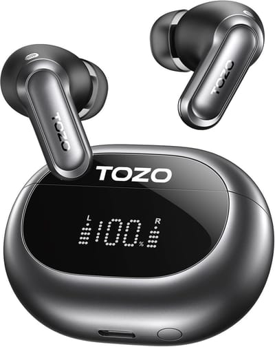 Thijox - Draadloze hoofdtelefoon met Bluetooth 6.0, 6 Mics ENC AI, Kristalheldere Oproep, LDAC Hi-Res Audio, IPX8 Waterdicht, Lage Latentie, Draadloos