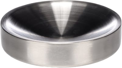 Voerbak kat - drinkbak kat - 110ml - Muscat Rond Zilver - stijlvolle inox eetschaal met antislip - 12,5cm