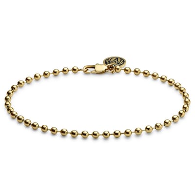 Essentials | 3 mm Goudkleurige Ketting met Bolletjes Schakels