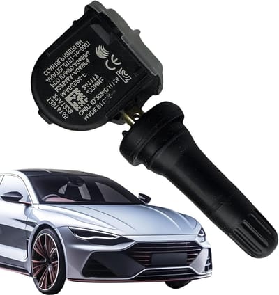 Bandensensor Vervanging - TPMS Sensor - Voertuigonderhoud - Schokbestendige Behuizing - 7.5 x 3.5 x 3 cm - Zwart