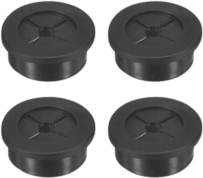 4 Pack Rubber Grommets voor Kabels - 30mm Desk Grommet, Dubbelzijdige Flexibele Kabeldoorvoer, Bescherming voor Cables/Wires