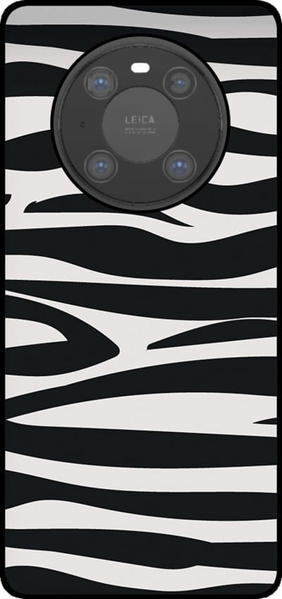 Smartphonica Telefoonhoesje Geschikt voor Huawei Mate 40 Pro met zebra opdruk - TPU backcover case zebra design - Zwart Wit geschikt voor Huawei Mate 40 Pro