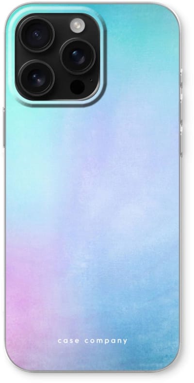 Case Company® - Hoesje geschikt voor iPhone 16 Pro Max hoesje - Mist pastel - Soft Cover Telefoonhoesje - Bescherming aan alle Kanten en Schermrand