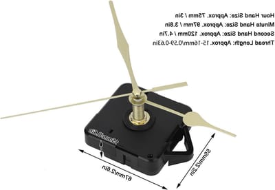 DIY Klok Mechanisme Set met Pointers voor Frameless Wandklok - Vervangingsonderdelen voor Klokreparatie en Creatieve Projecten