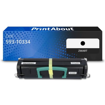 PrintAbout huismerk Toner 593-10334 (DM253) Zwart Geschikt voor Dell