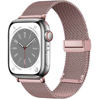Kalebol Apple Watch Milanees Bandje 45-46mm Roze
