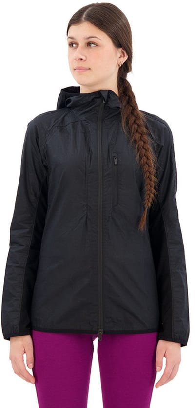 Icebreaker Shell+™ Cotton Windbreaker Jas Zwart M Vrouw