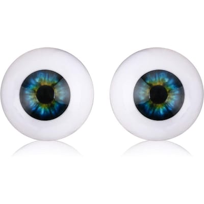 1 Paar 20/22/24 mm Realistische Halfronde Holle Achterkant Nep Ogen Oogballen Reborn Pop Baby DIY Masker Pop Beer Dier Maken Pop Speelgoed 22mm